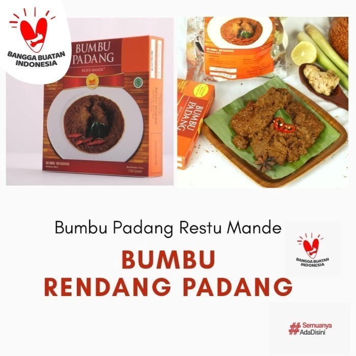 

Bumbu Masak Rendang, Gulai Asam Padeh, Tunjang, Cincang, Ikan Kakap - Rendang Padang