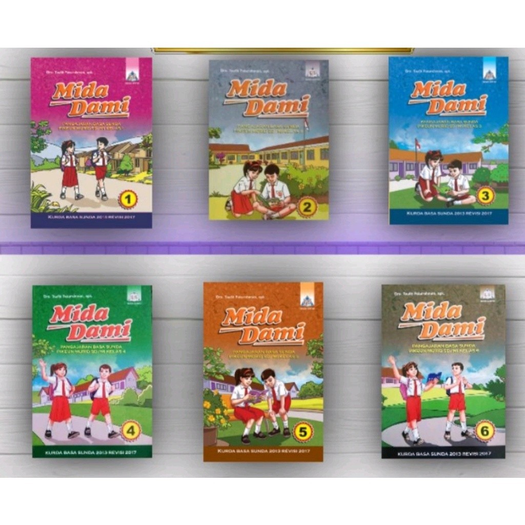 ORI harga satuan buku teks bahasa Sunda Mida dami satu bahasa untuk SD kelas 1 -6 penerbit geger sun