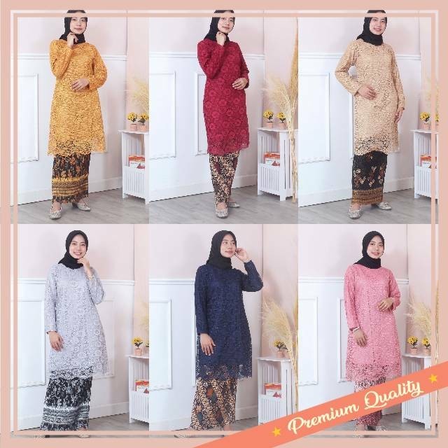 Set Murah Kebaya Keren Model Terbaru / Kebaya Brukat Setelan Kebaya Brukat Tunik kebaya Best seller
