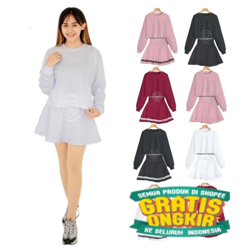 

One Set Crop Top Lengan Panjang Olahraga Wanita Kasual/ ZUMA AEROBIK LANTAI