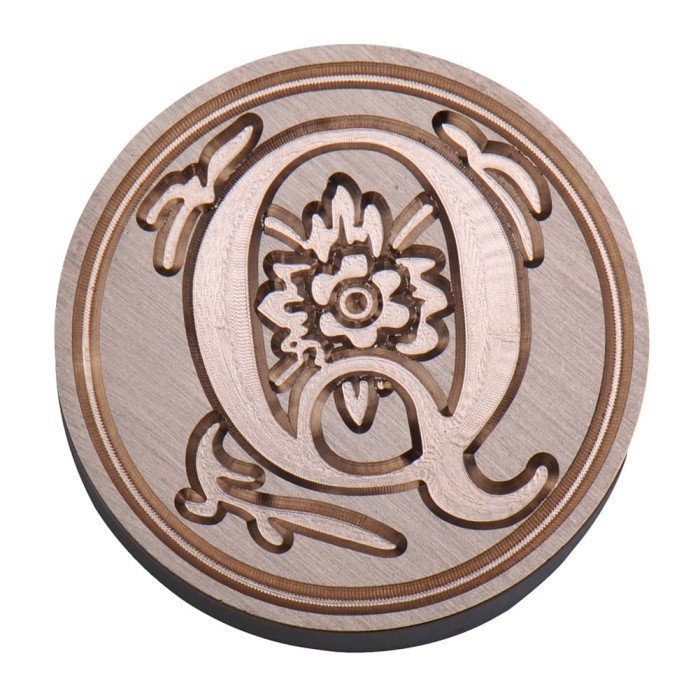 

[[ K23 - BEST SELLER ]] Wax Seal Stamp Head - Kepala Stamp Lilin Inisial Huruf A - T - Huruf Q