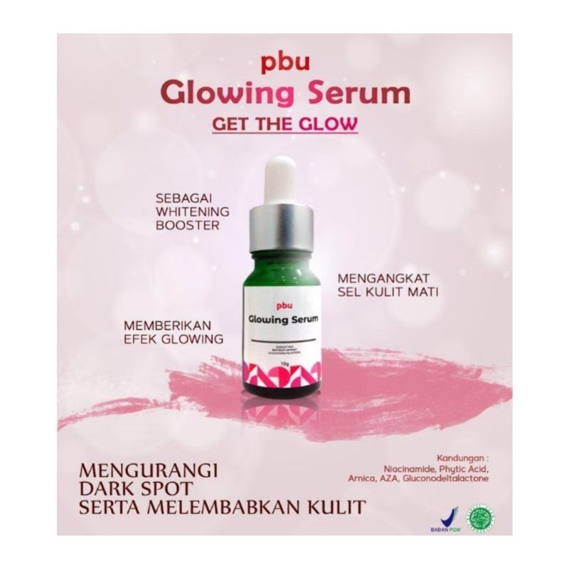 pbu glowing serum / pbu energize serum / pbu acne serum
