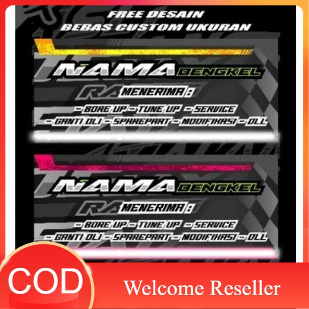 JDM - Banner bengkel Custom spanduk bengkelmu