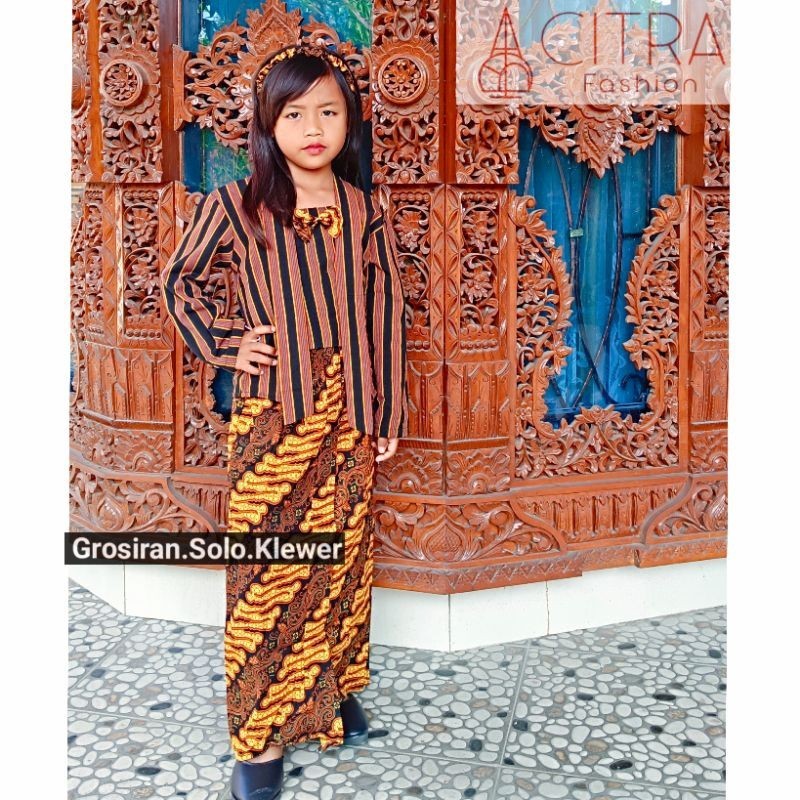 LURIK % REALPICT SETELAN KEBAYA ANAK / KEBAYA LURIK ANAK / KEBAYA ANAK PREMIUM / KUTUBARU ANAK / KUT
