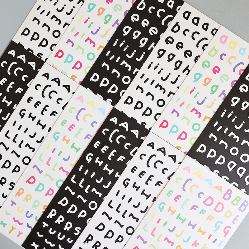

Stiker Bahan Huruf In Dekorasi Kolase Stiker Buku Besar Tangan DIY Lucu MG