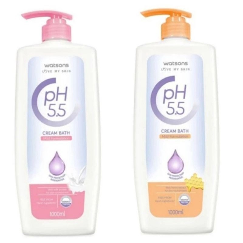Watsons Body Wash PH 5.5 1000ml - Sabun Mandi