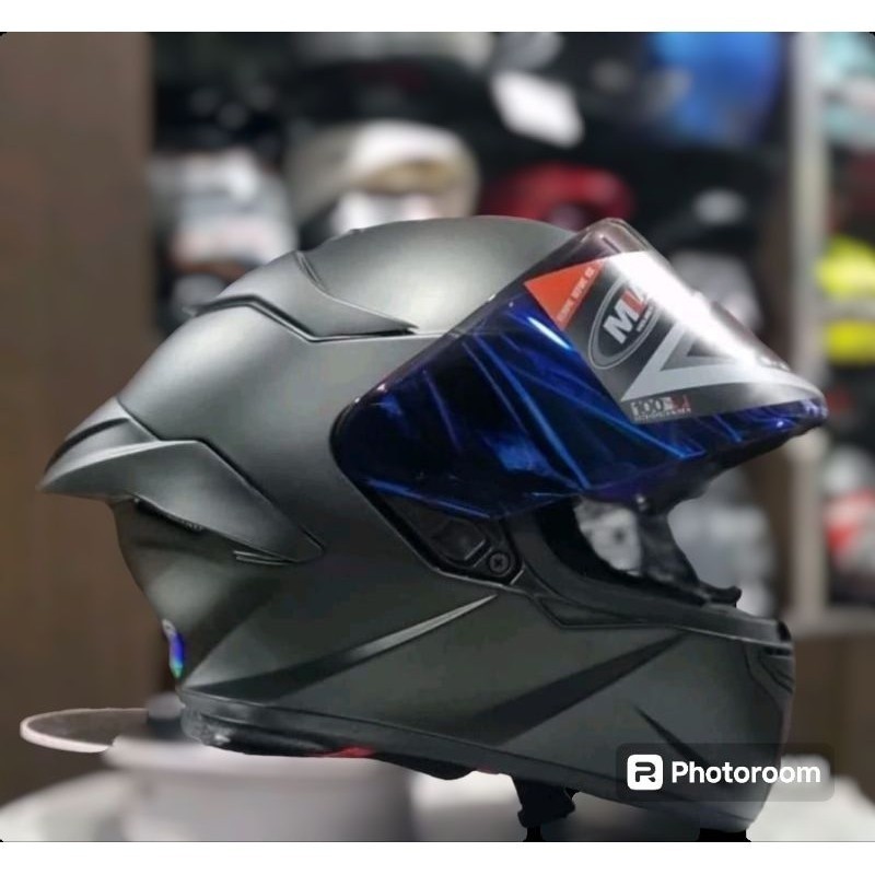 helm mla CRYPTON ORIGINAL FULL FACE MOTIF LEOPARD BLACK DOF TERBARU VIRAL