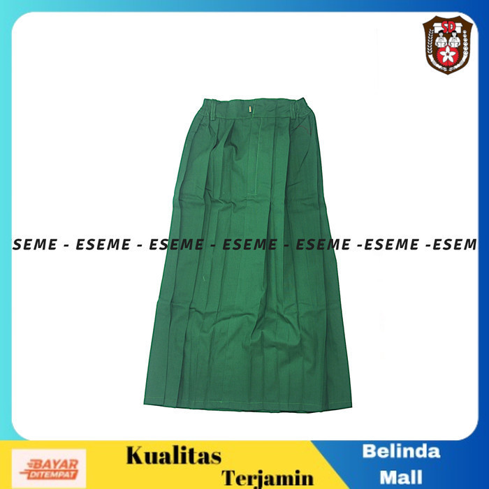 

⭐COD⭐ Rok Panjang Sekolah SD Rok Rempel Perempuan Seragam Sekolah SD dan MI Hijau, 3 TERLARIS