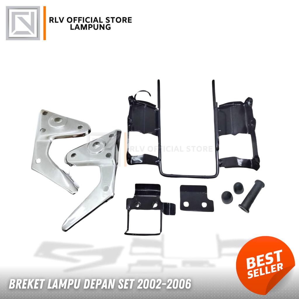 Breket lampu depan rx king 2002-2006 set lokal - Dudukan Headlamp motor