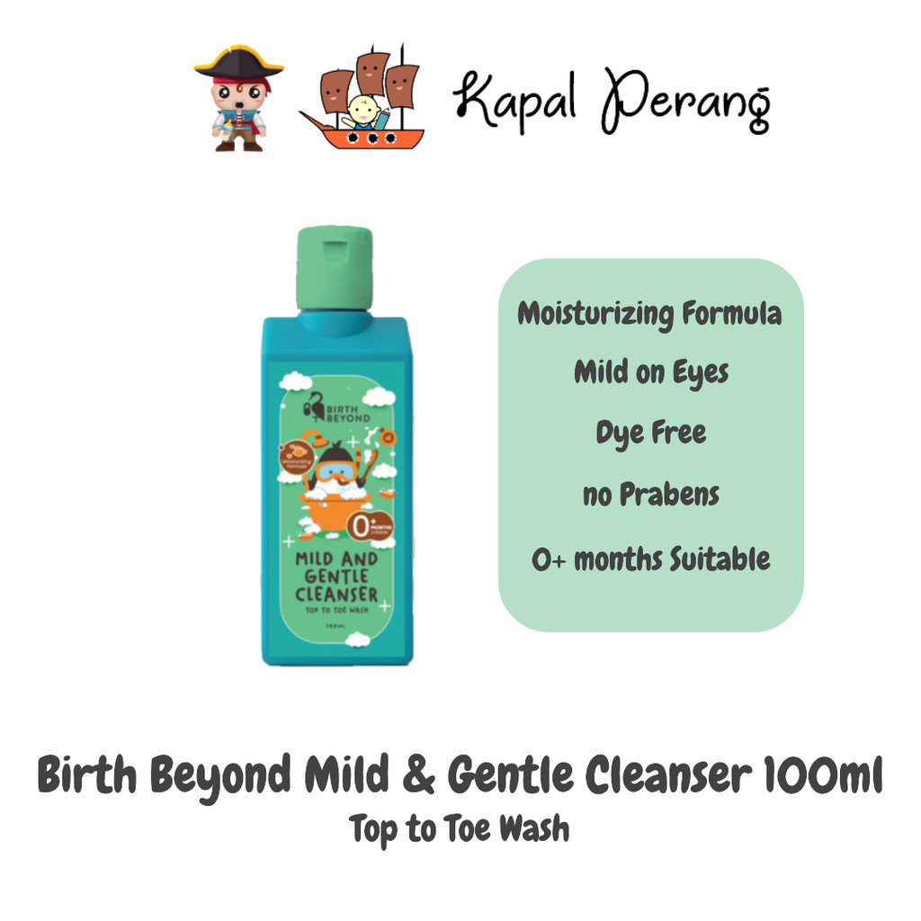 Birth Beyond Mild and Gentle Cleanser Top to Toe Wash 100ml
