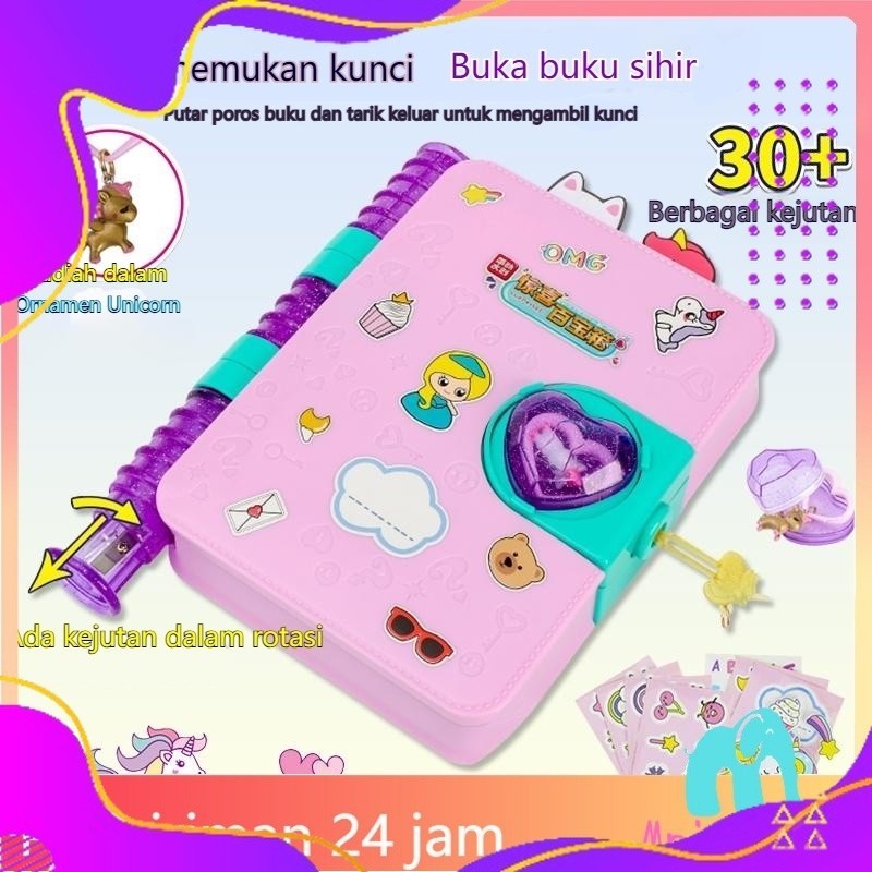 

【COD】Mainan Surprise Treasure Magic Book Aksesoris Kado Anak Puzzle Hadiah Ulang Tahun Untuk Anak Perempuan