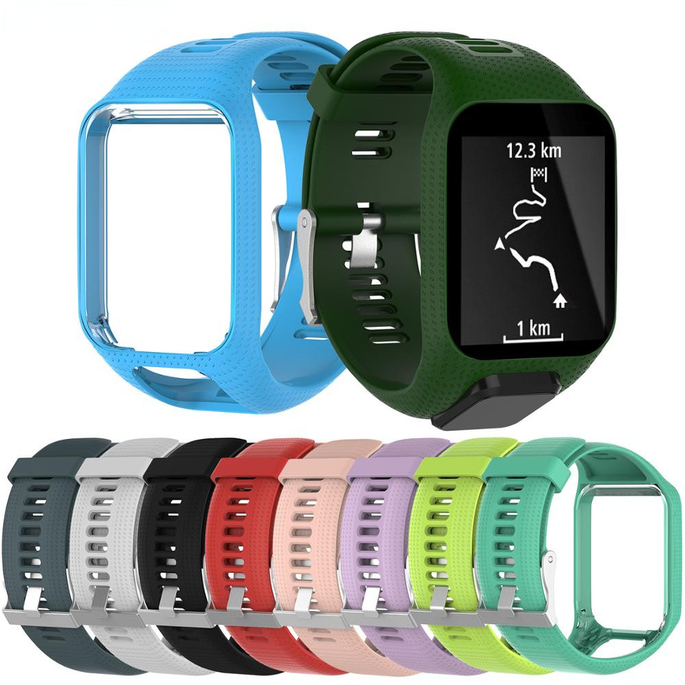 Silicone Sport Strap For Tomtom Runner 2 3 Cardio Music Smart Watch Wristband For Tomtom Spark 3 Adv