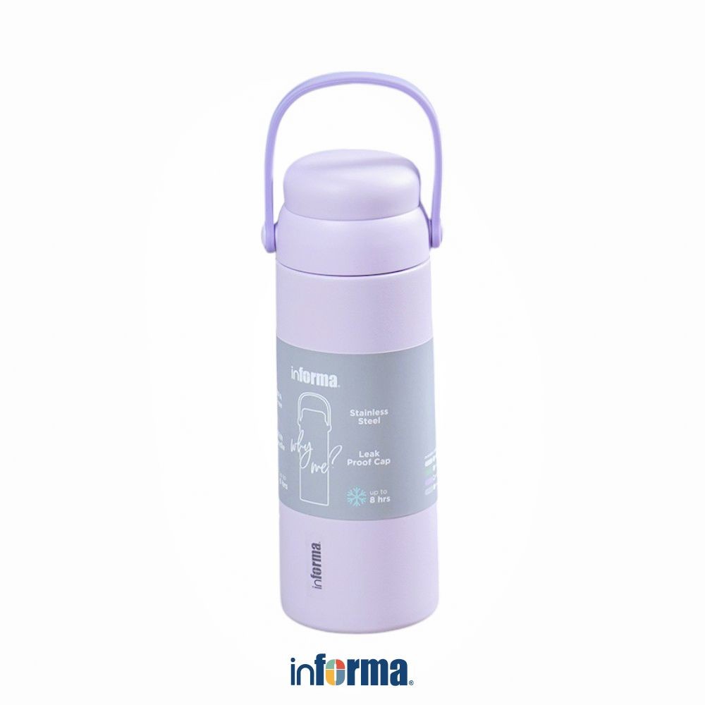 Informa Appetite 500 Ml Beverly Botol Minum Vacuum - Ungu Tumbler Termos Minuman Tempat Air Minum