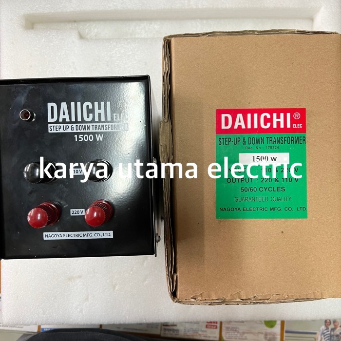 TC99 Trafo step up step down daiichi 1500W travo step up step down daiichi 1500 step up step down tr