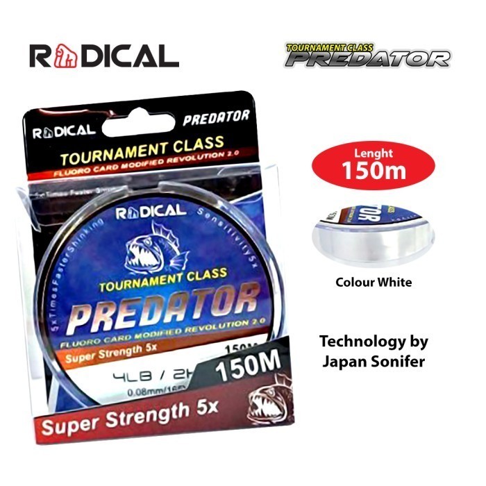 Senar Mono Radical Predator 150m - Senar Monofilament