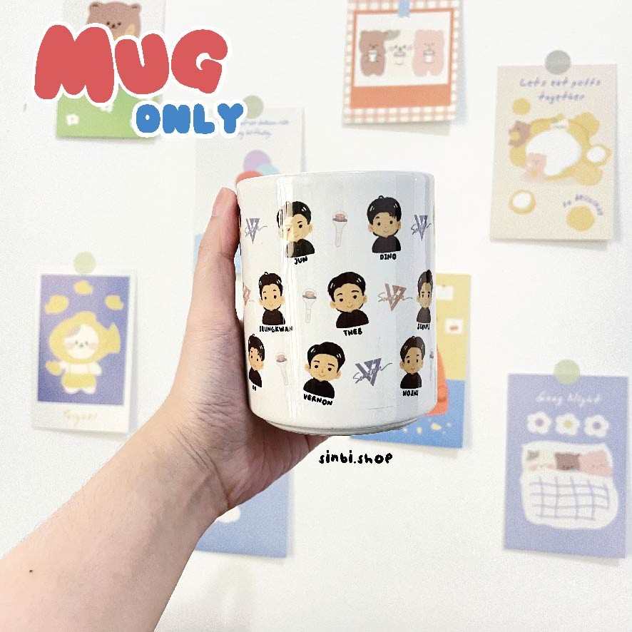 Mug Seventeen | Giftbox Kpop | Hampers Kpopers | Gift  Souvenir Hadiah Kado Ulang Tahun Wisuda Anniv