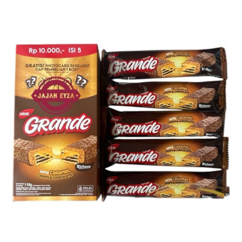 

Nabati Grande Richoco With Caramel Crispy&Chocolate 110gr (isi 5 pcs @22gr)