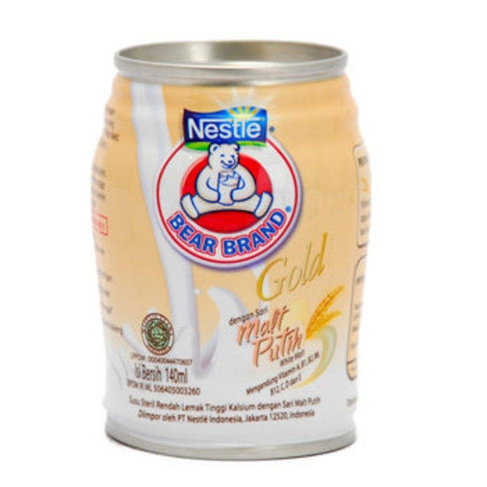 

BEAR BRAND SUSU GOLD MALT PUTIH 140ML