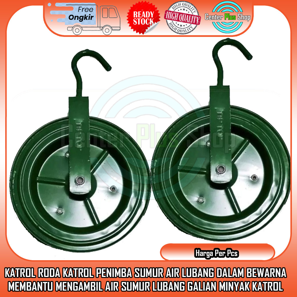 Katrol Roda Somor Sumur Kuat Tahan Lama Galian Krekan Lobang Lubang Kerekan Tarik Angkat Beban Ember