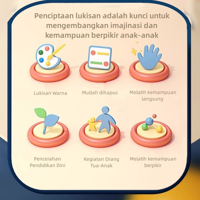 

Ndevansss - Nodia Toys Papan Tulis Magnetik Anak Papan Gambar Warna & Sketsa Magnetik