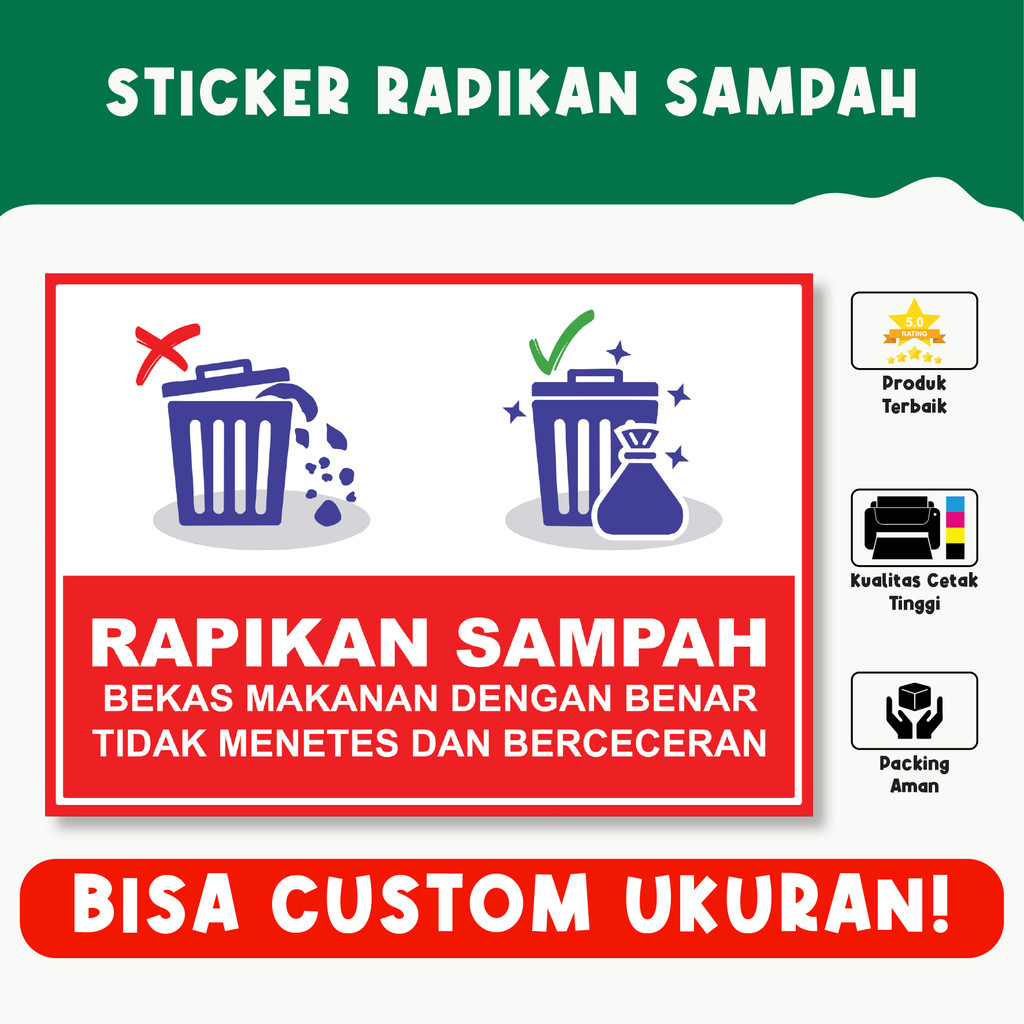 

Sticker Rapikan Sampah – Jaga Kebersihan dengan Mudah