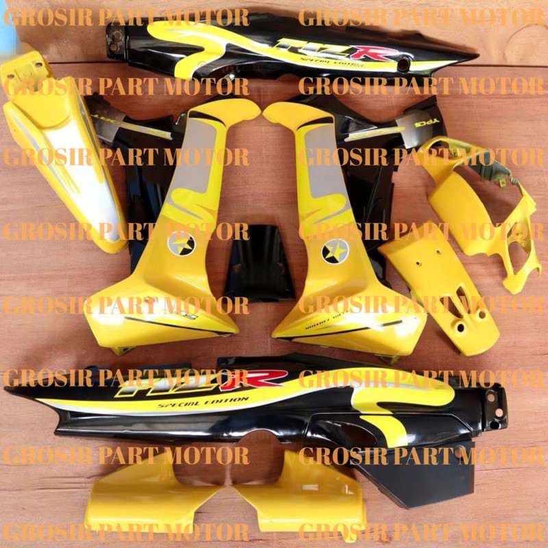 Cover Body Fizr F1zr Full Set Halus Caltex Kuning Cover Bodi Yamaha Fiz r