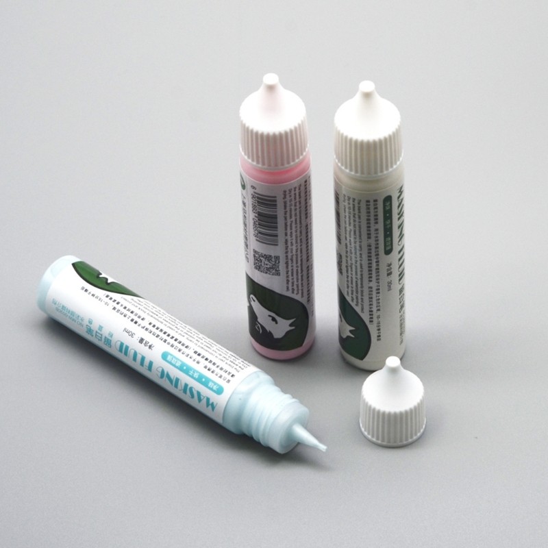 

Art Masking Fluid Red/Blue/Grey Optional Dries Quickly Art Masking Fluid for Ink Watercolor Gouache Painting Supplies