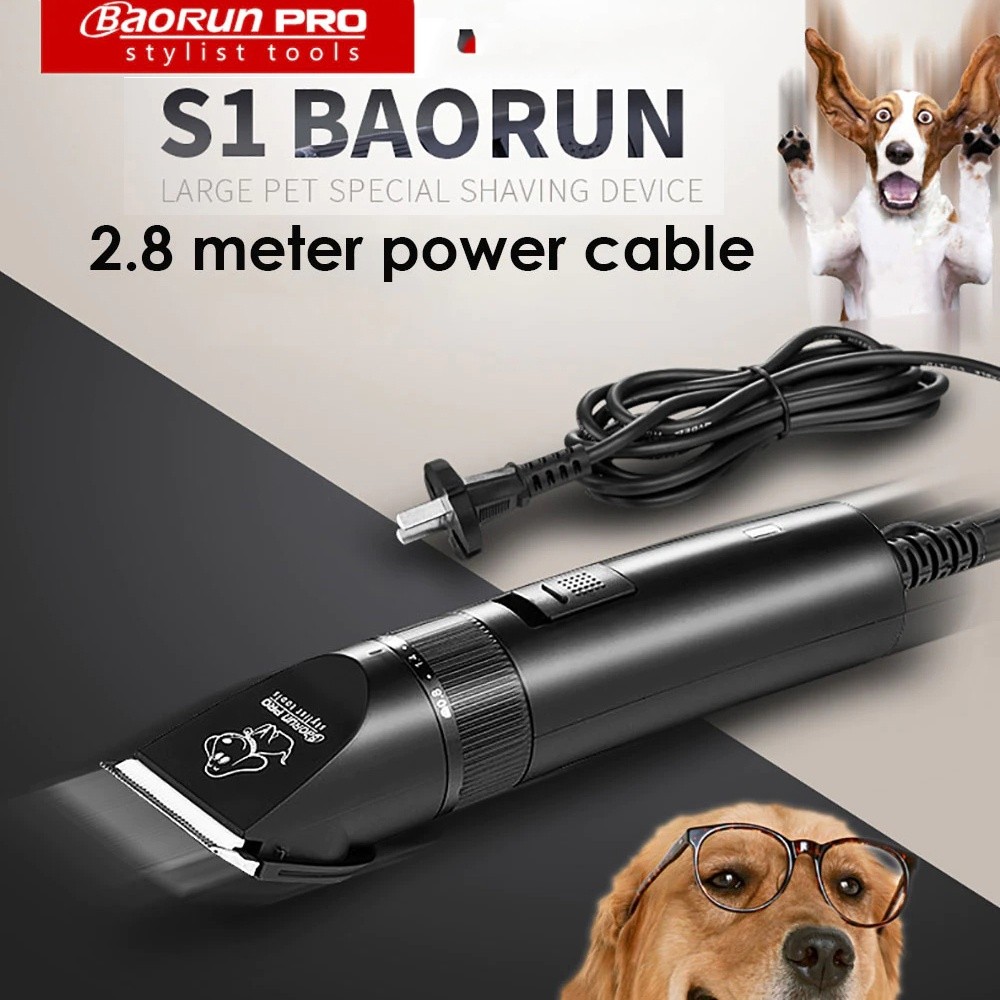 M1 Alat Cukur Bulu Binatang S1 Kabel Mesin cukur hewan kucing anjing domba kelinci Pets shop senyap
