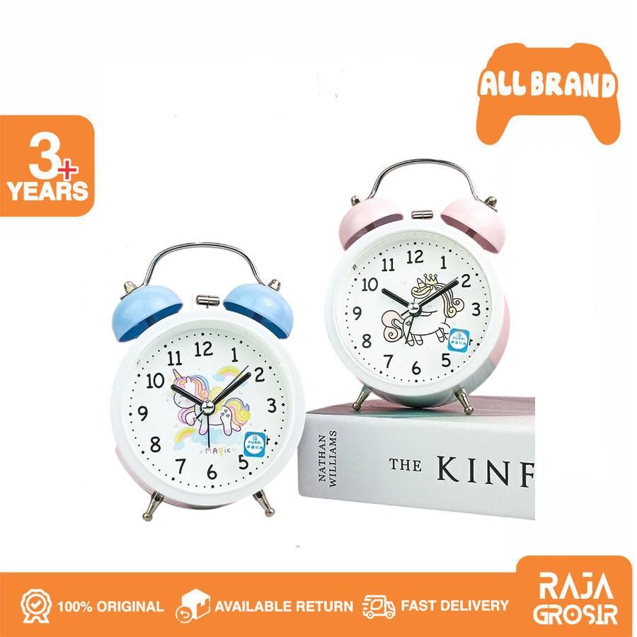 Jam Beker/Jam Meja Alarm/Jam Weker Karakter Anak