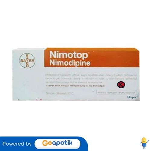Nimotop 30 Mg Box 50 Tablet