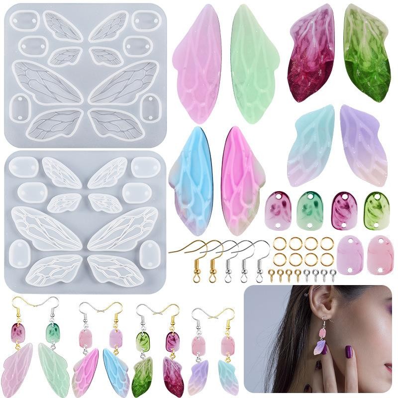 

Angel Wing Epoxy Resin Silicone Mold DIY Earring Pendant Ornament Decoration Epoxy Resin Jewelry Making Tool Craft Silicone Mold