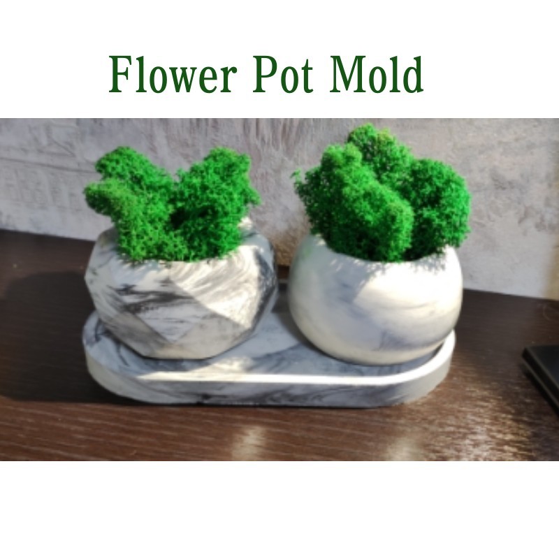 

Flowerpot Silicone Mold Jar Aromatherapy Candle Mould Pot For Making Epoxy Resin Plaster Concrete Flower Storage Box Home Decor