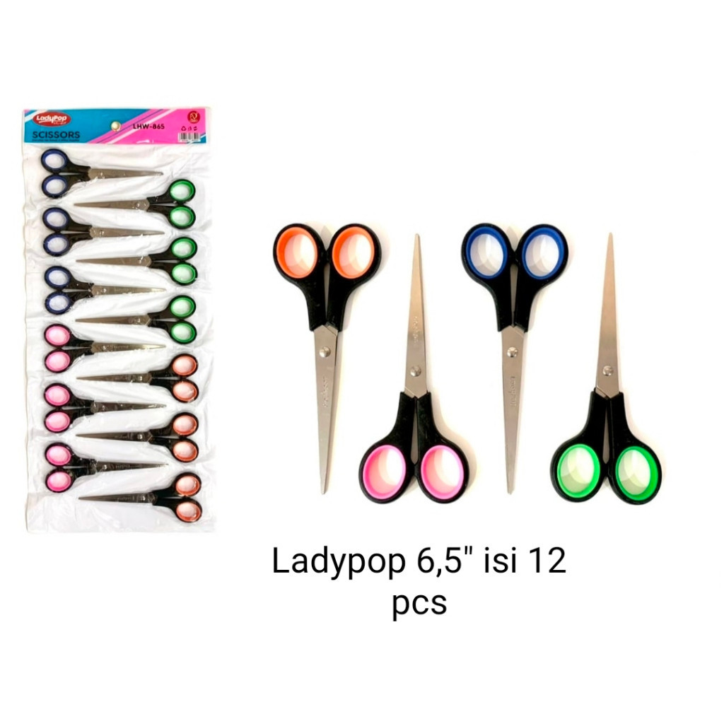 

Gunting Murah 6,5 inch Stainles Stell Ladypop Pacman