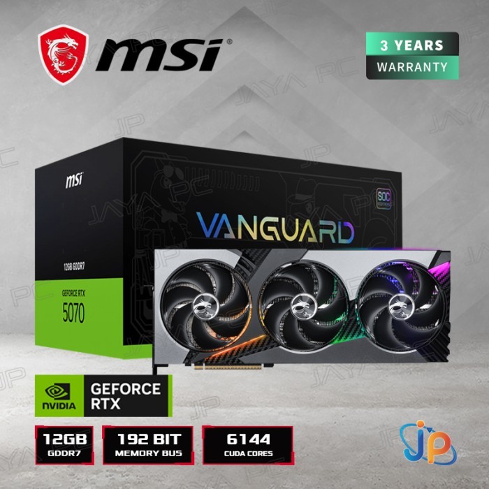 VGA MSI GeForce RTX 5070 Vanguard SOC Launch Edition 12GB - 12 GB GDDR7