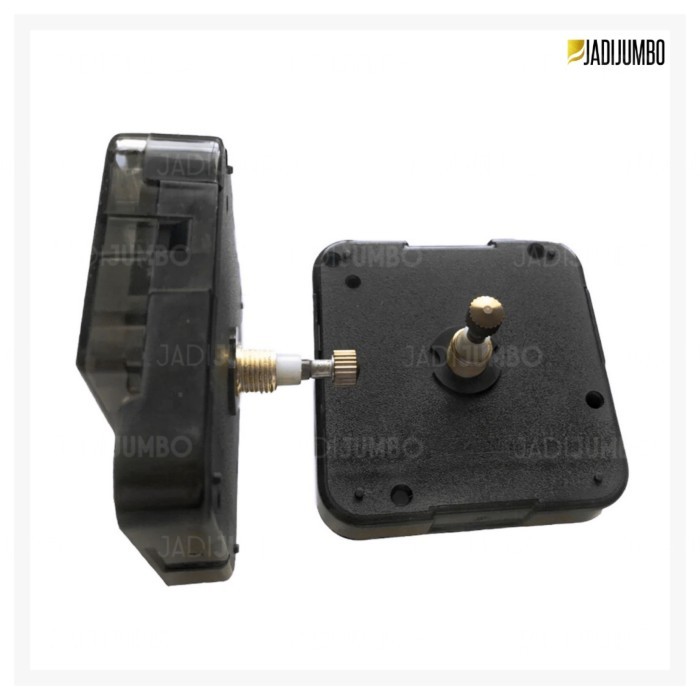 Mesin & Jarum Jam Dinding Jumbo | DIY Clock | Raksasa Besar JADIJUMBO - HANYA MESIN, BLACK