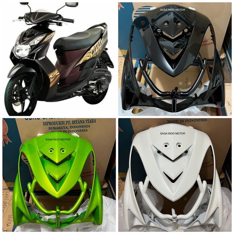 Tameng Tebeng Dek Panel Dasi Depan Mio Soul Karbu 2008 2009 2010 Cover Penahan Lampu Original WIN