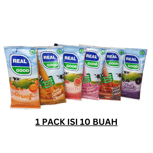 

SUSU BANTAL REAL GOOD UHT 10 PCS X 50ml SUSU KOTAK MINI COKELAT STRAWBERRY CHEESE BLACKCURRANT ANGGUR GUAVA ORANGE JERUK DUS CEMILAN ANAK GROSIR MINUMAN RINGAN SO GOOD SO NICE