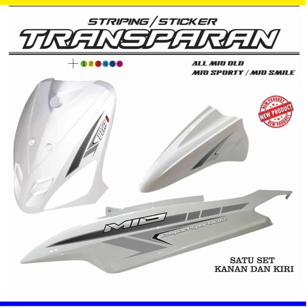 VARIASI MIO SMILE MIO OLD STRIPING BAHAN BENING TRANSPARAN VARIASI MIO SMILE VARIASI SIMPLE