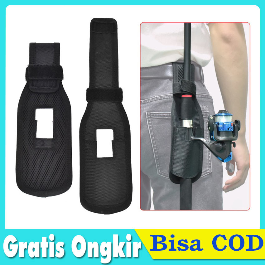 Sabuk Outdoor Serbaguna Slot Joran 1.2M - Tas Pinggang Multifungsi untuk Alat Pancing/Tongkat Hiking