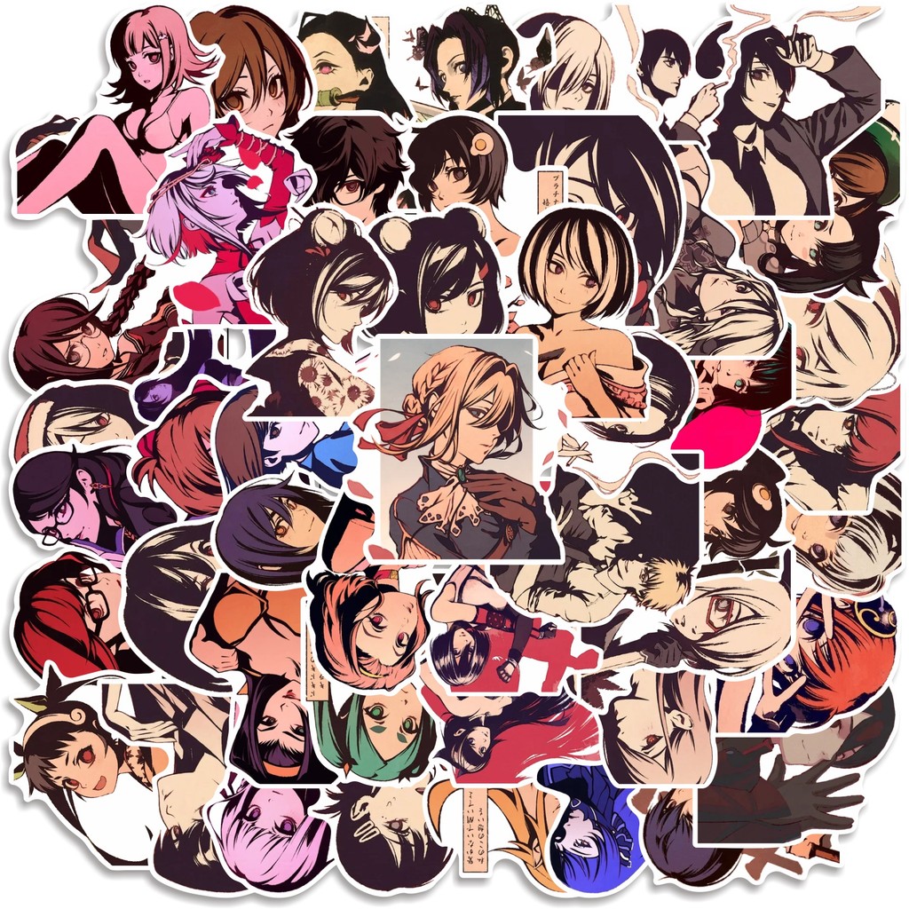 

COD 50 Pcs Stiker MOTION ANIME ART Lucu Anti Air Untuk Dekorasi Notebook Sepeda Skateboard Handphone