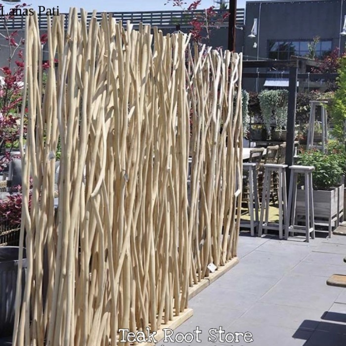 

Partisi atau Sekat Ruangan Ranting Kayu Jati XD3