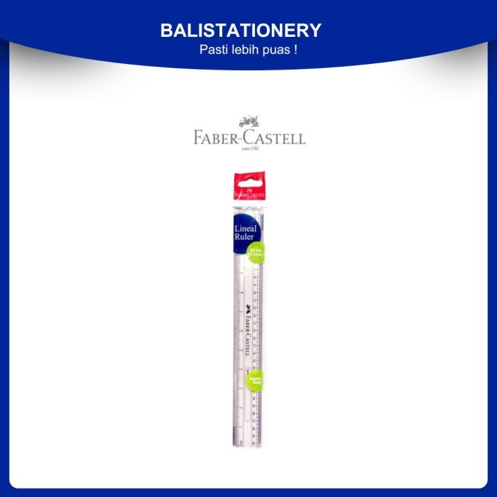 

Faber-Castell Penggaris Ruler Scale Sekolah 30cm