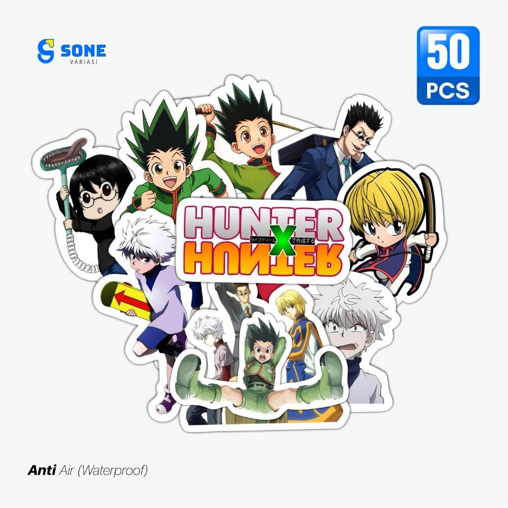 

Sticker Pack HUNTER X HUNTER Vinyl Waterproof untuk Laptop Thumblr Koper