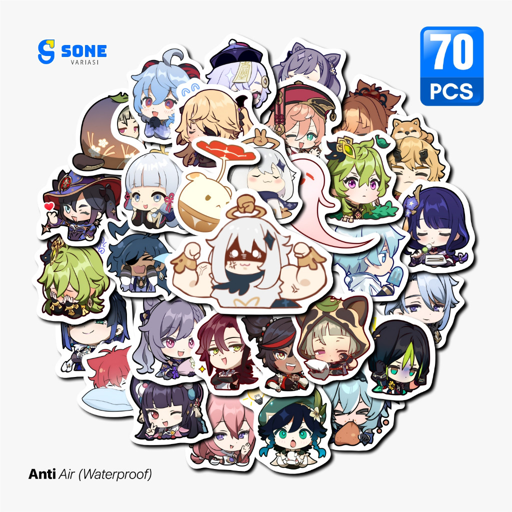 

Sticker Aesthetic Anime Genshin Impact Untuk Sticker Laptop - Helm - Koper- Casing Hp Pack Sticker