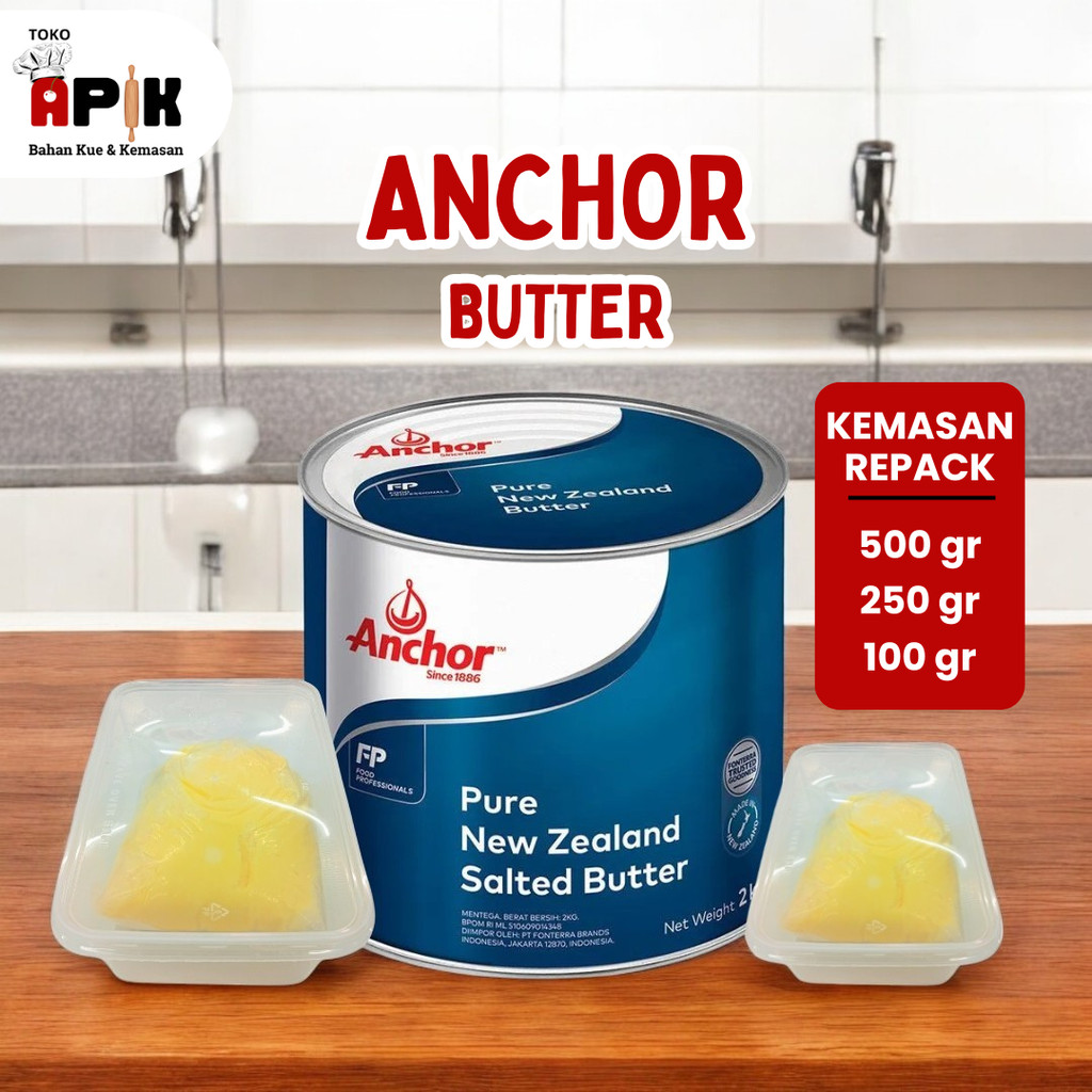 

ANCHOR BUTTER REPACK 100 GRAM / 250 GRAM / 500 GRAM / ANCHOR BUTTER PURE NEW ZEALAND MENTEGA