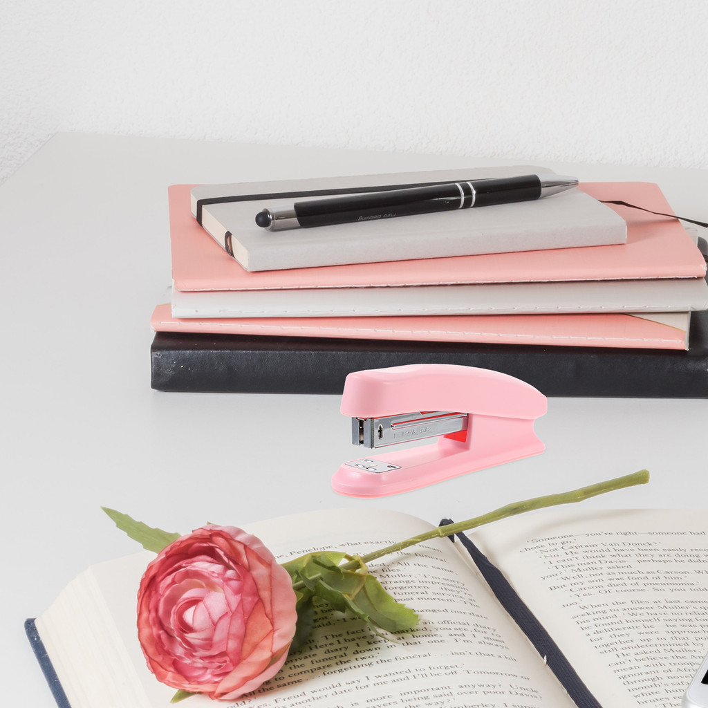 

Stapler Hand Held Desk Essentials Book Office Supplies Metal Small Gadgets Handheld