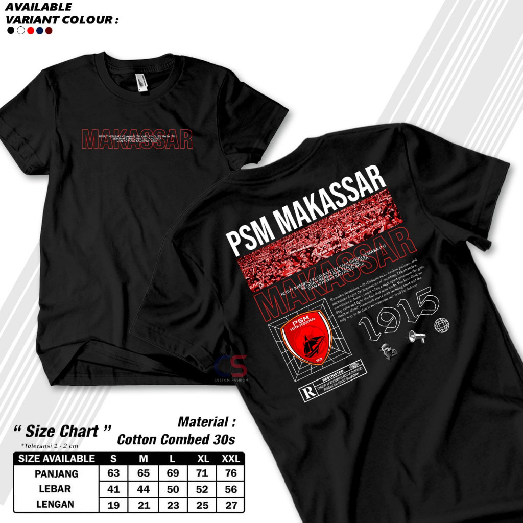 Kaos PSM Makassar Edisi PSMDAY  Baju PSM Makassar  Kaos Makassar  Tshirt PSM  Jersey PSM