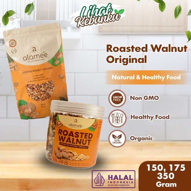 

ALAMEE Walnut Roasted Kacang Panggang Premium Renyah Organik Grade A LIHAT KEBUNKU