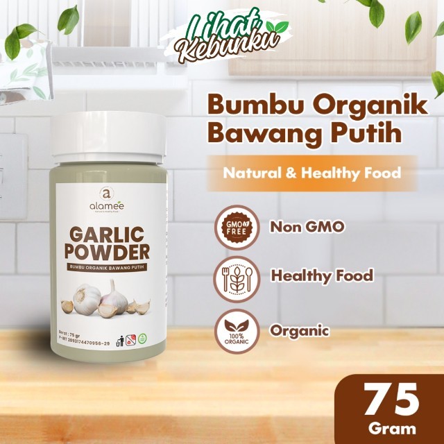 

Bawang Putih Bubuk Garlic Seasoning Powder Bumbu Masak Dapur Organik Rempah Rimpang Murni Asli 75g LIHAT KEBUNKU