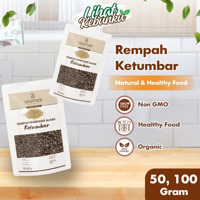 

ALAMEE Ketumbar Organik Coriander Seed Biji Utuh Rempah Rimpang Alami LIHAT KEBUNKU